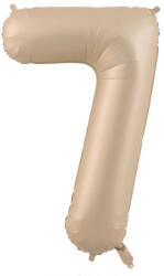  7 szám karamell barna lufi