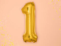  1 szám arany kis lufi