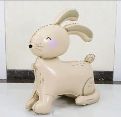  Bézs álló nyuszi lufi