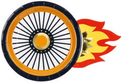 Autó tányér 6 db - partywebshop