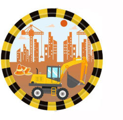  Munkagépes tányér 10 db