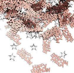  Rosegold szülinapi konfetti - partywebshop