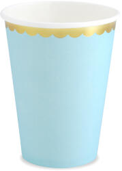  Világoskék papírpohár 10 db