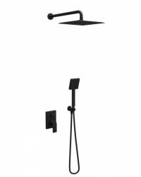  Beépített zuhanyrendszer 2, szögletes, COPEN NOOK, matt fekete (C-01-115MB)