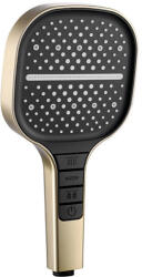  COPEN kézi zuhanyfej, 3 funkciós, 130 mm, fekete/arany (C-05-5290GB)