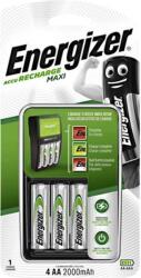 Energizer Elemtöltő, AA ceruza/AAA mikro, 4x2000 mAh AA, ENERGIZER "Maxi (NZRCX002) - nyomtassingyen