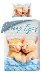 Halantex Ágyneműhuzat alvó vörös kis cica Aranyos zsák (CD-0038BL)