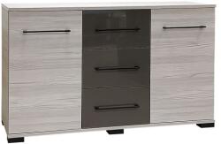 BT Nova magasfényű 2 ajtós 3 fiókos komód