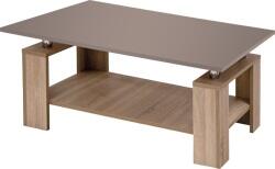 BT 2 dohányzóasztal Magasfényű Latte asztallappal