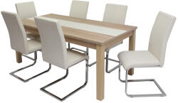 Divian Irish asztal Boston székkel - 6 személyes étkezőgarnitúra