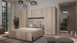 Wilson áthidalós szekrénysor sonoma WX2 350 cm (Ágy nélkül)