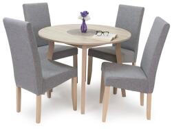 Anita asztal Berta Lux székkel - 4 személyes étkezőgarnitúra