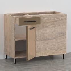 FN Galaxy alsó 1 ajtós 1 fiókos - 100 cm széles jobbos sarok elem