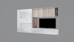 Kiss Zsolt Carson II. Magasfényű Nappali szekrénysor - 350 cm