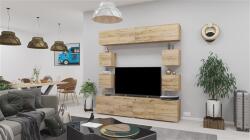  Livio 01 nappali szekrénysor 200 cm Ó arany tölgy