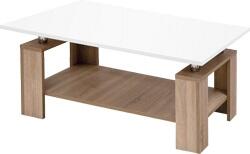 BT 2 dohányzóasztal Magasfényű Fehér asztallappal