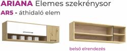  Ariana nappali szekrénysor AR5-ös áthidaló elem 165 cm