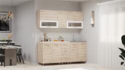  Leo artisan-fehér konyhabútor 200 cm