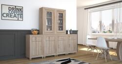 D1 Dany tálalószekrény 5. összeállítás - Sonoma tölgy
