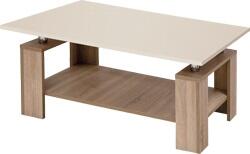 BT 2 dohányzóasztal Magasfényű Bézs asztallappal