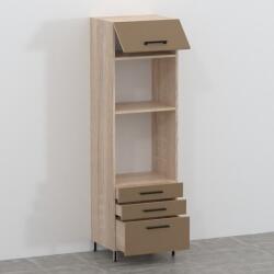 FN Galaxy állószekrény 3 fiókos 1 felnyílós ajtós sütős - mikrós 60 cm széles elem