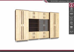 D1 Szandra szekrénysor ajtós 320 cm