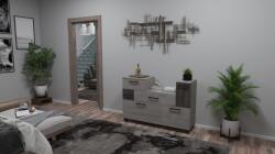  Garden komód 130 cm - Ében tölgy - Iszap tölgy