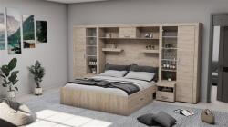  Alíz áthidalós szekrénysor fehér tölgy 350 cm