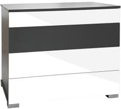 BT Silver magasfényű 4 fiókos komód