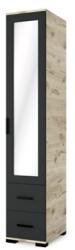 D1 Galaxy gardróbrendszer G 4 - s gardrób elem 40 cm, fiókos és tükrös