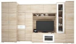  Andorra nappali szekrénysor bútorlapos frottal 370 cm