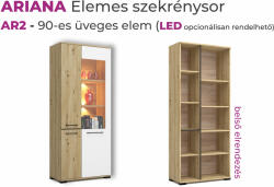  Ariana nappali szekrénysor AR2-es 90 cm üveges elem