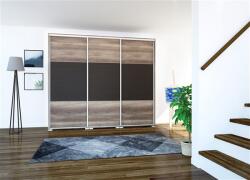 D1 Boston tolóajtós gardróbszekrény 279 cm 3 ajtós