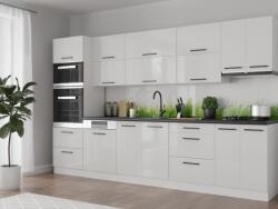 FN Galaxy konyhabútor 320/72 cm Magasfényű fehér