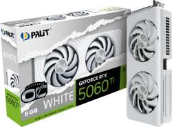Palit GeForce RTX 5060 Ti White OC 8GB GDDR7 128bit (NE7506TU19P1-GB2062M) Videokártya