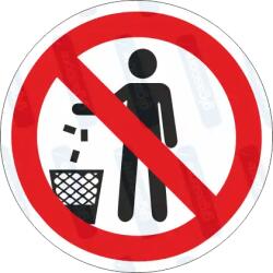  Nem hulladéktároló piktogram matrica : Tábla-matrica mérete - 50 x 50 mm (4db), Tábla-matrica típusa - matrica