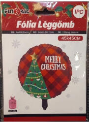  Fólia léggömb 45 cm X 45 cm Merry Christmas