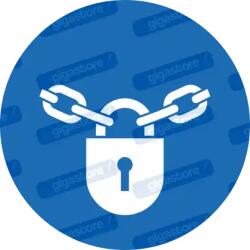  Zárva tartandó piktogram matrica ISO 7010 M028 : Tábla-matrica mérete - 150 x 150 mm, Tábla-matrica típusa - matrica