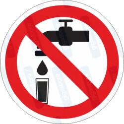  Nem ivóvíz piktogram matrica : Tábla-matrica mérete - 200 x 200 mm, Tábla-matrica típusa - matrica