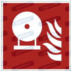 Rögzített tűzoltókészülék piktogram matrica F013 : Tábla-matrica mérete - 200 x 200 mm, Tábla-matrica típusa - matrica