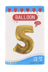  Fóliás lufi szám Ante 16 inch arany - 5