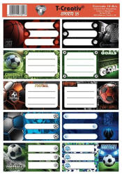  Füzetcimke Sportos T-Creatív