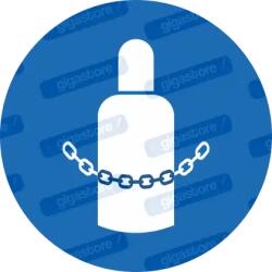  Gázpalack rögzítése kötelező piktogram matrica : Tábla-matrica mérete - 200 x 200 mm, Tábla-matrica típusa - matrica