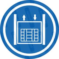  Teherfelvonó piktogram matrica : Tábla-matrica mérete - 200 x 200 mm, Tábla-matrica típusa - matrica