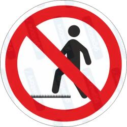  Fűre lépni tilos piktogram matrica : Tábla-matrica mérete - 150 x 150 mm, Tábla-matrica típusa - matrica