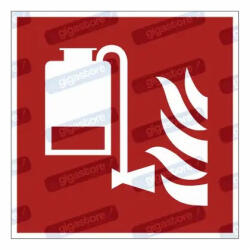  Hordozható habfújó egység piktogram matrica F010 : Tábla-matrica mérete - 200 x 200 mm, Tábla-matrica típusa - matrica