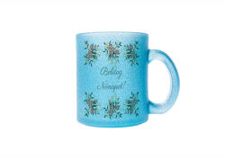  Nőnapi barackvirágos bögre : Bögre szín - Világos kék