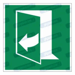  Ajtó jobbról húzásra nyílik piktogram matrica E058 : Tábla-matrica mérete - 50 x 50 mm (4db), Tábla-matrica típusa - matrica