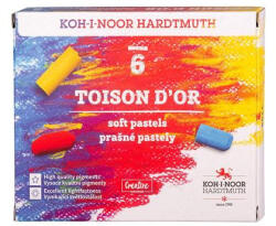 KOH-I-NOOR Porpasztel-kréta puha 6szín