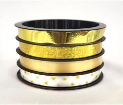 Kötőzőszalag karácsonyi 4db csillogós